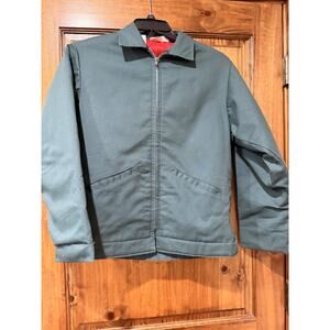 Vintage Pella Big Dutch Jacket Men's USA Blue Green Quilted Size M?